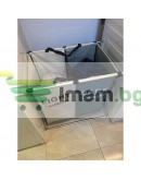 Текстилен сгъваем кош за дрехи с 2 отделения